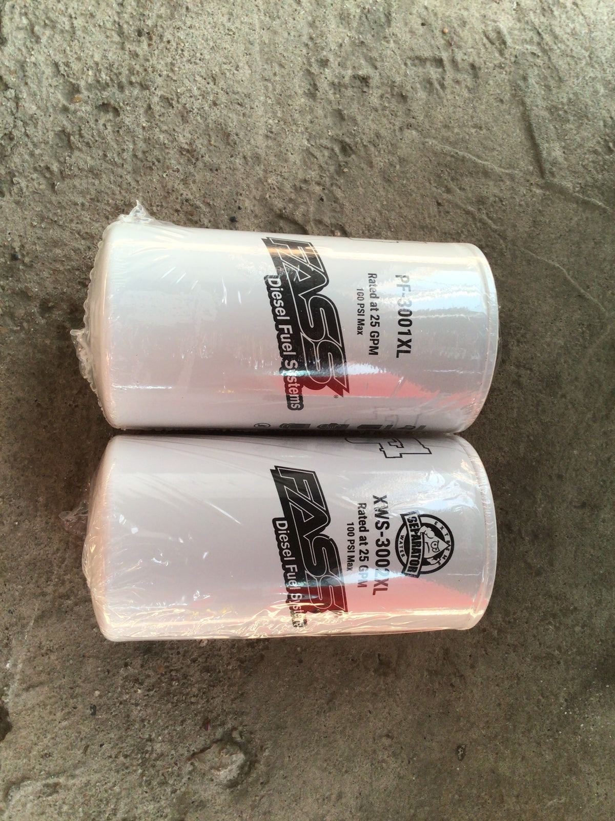 Two FASS replacement fuel filters