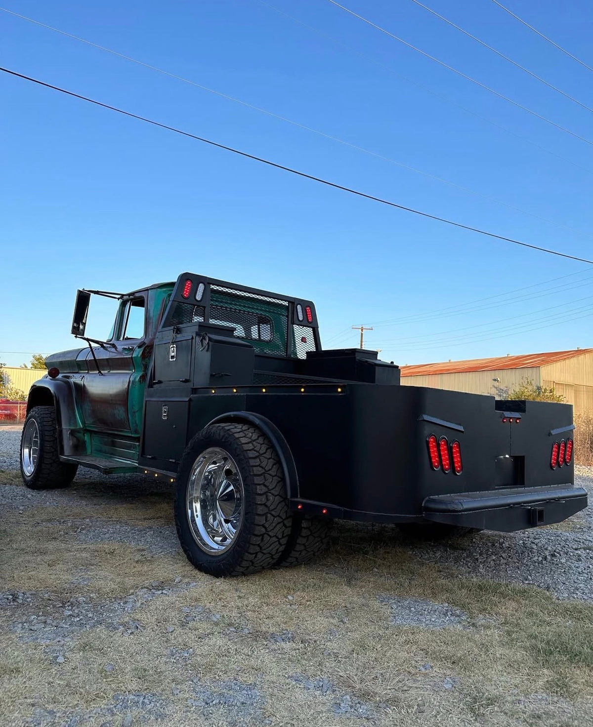 Rear of Pigpen, a 1960 Chevy Viking