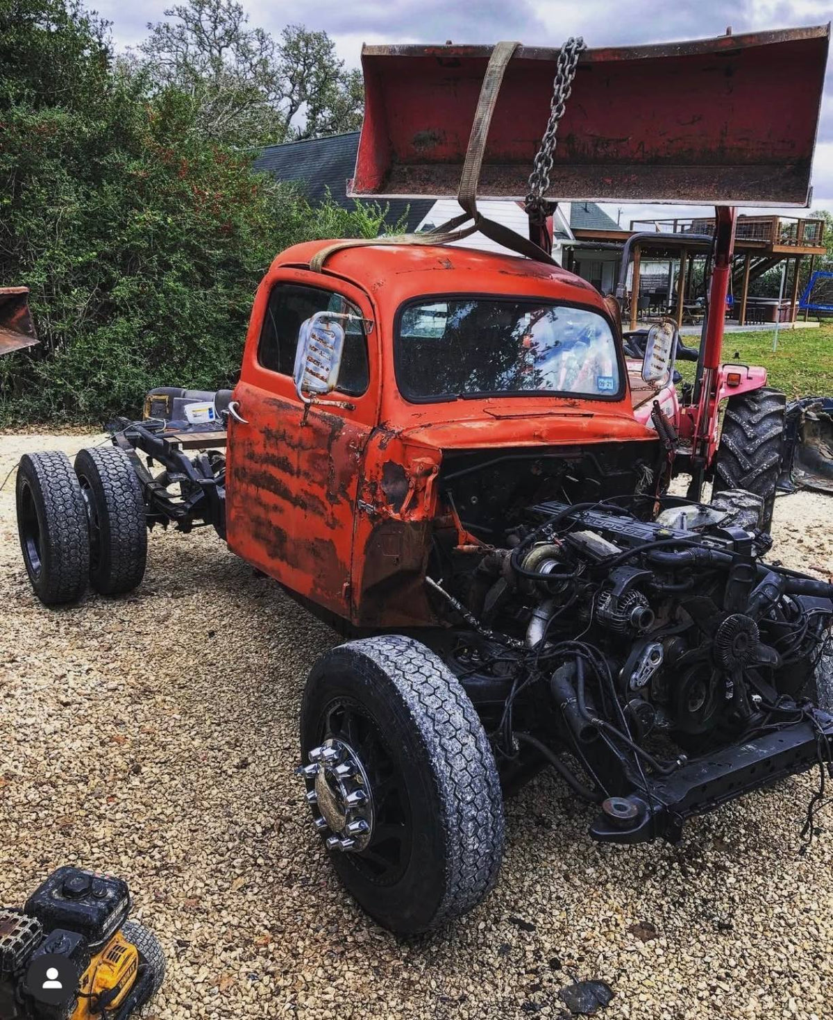 Diesel Dodge cab swap at 362 Customs in Hempstead, Texas