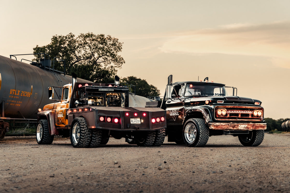 The Viking and the F700 side by side at golden hour