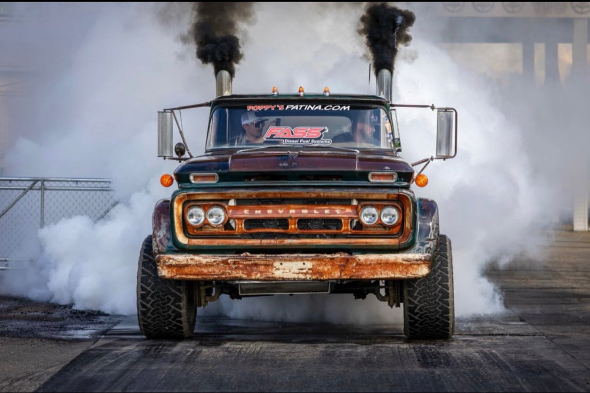 The Viking with twin stacks throwing smoke